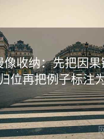 樱花动漫像收纳：先把因果链有没有跳步归位再把例子标注为例子